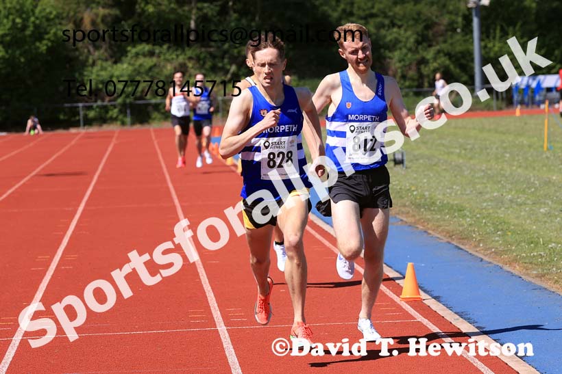 Senior mens 1500 metres, 2025 North Eastern Track and Field Champs., Shildon, County Durham. Photo: David T. Hewitson/Sports for All Pics